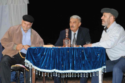 Sumqayıt teatrında "Xeyir xəbər" tamaşasına baxılıb