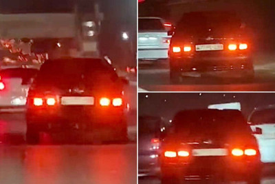 Sumqayıt yolunda sürücü “şou” göstərib