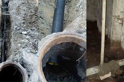 Sumqayıtda evlərin zirzəmi xətləri yenilənib
