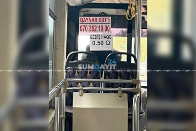 Avtobuslara vurulan “şikayət” nömrəsi işləmir