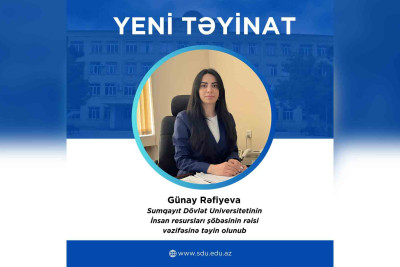 Gənc kadr SDU-da yüksək təyinat alıb