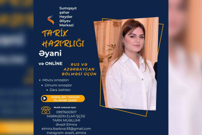 Tarix fənnindən hazırlıq kursu start götürüb