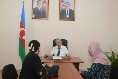 Qubadlının icra başçısı keçmiş məcburi köçkünləri qəbul edib
