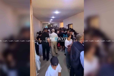 Sumqayıt Tibb Mərkəzi uşaq poliklinikasında yaranmış növbəyə aydınlıq gətirib