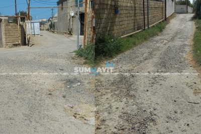 “Yaşıldərə”də asfalt örtüyü sıradan çıxıb