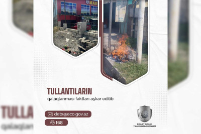 Tullantıların yandırılmasına görə sex sahibi cərimələnib