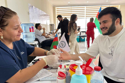 Sumqayıtda qanvermə aksiyası təşkil olunub