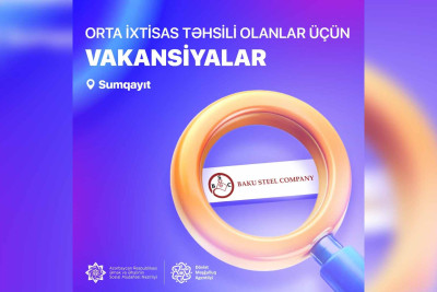 Orta ixtisas təhsili olanlar üçün iş var