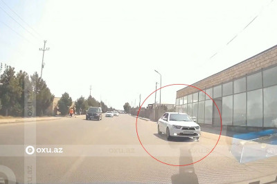 "AzSamand" sürücüsündən təhlükəli anlar