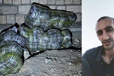 Polis Sumqayıtda narkokuryeri saxladı