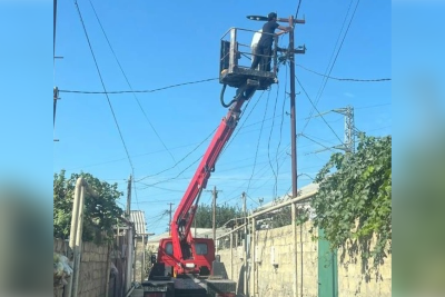 Yaşayış massivinin küçəsi işıqlandırıldı
