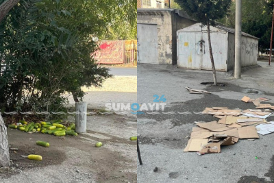 Sumqayıtda küçə ticarətçiləri sakinləri təngə gətirdilər - ŞİKAYƏT