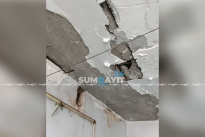 Yataqxana sakinləri: “Az qalmışdı beton başımıza düşsün”