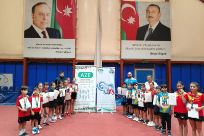 Sumqayıtda stolüstü tennis üzrə turnirin qalibləri mükafatlandırılıb