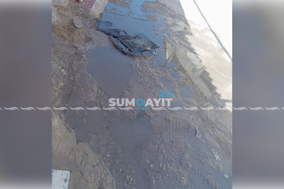 Sumqayıtda kanalizasiya daşdı, məsul qurum məsuliyyəti boynundan atdı