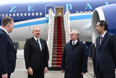 Azərbaycan Prezidenti İlham Əliyev Rusiyaya səfər edib