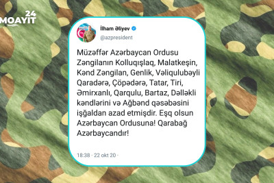 Vətən müharibəsinin 26-ci günü - mühüm ərazi və yüksəkliklər azad edilib