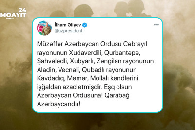 Vətən müharibəsinin 34-cü günü - Düşmən itkilər verir, kəndlərimiz azad olunur