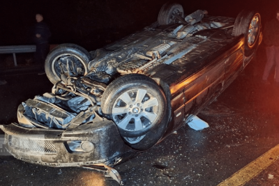 Şəhər sakini yol qəzasında xəsarət alıb