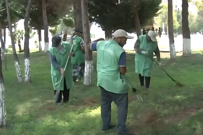 Şəhərdə genişmiqyaslı təmizlik və abadlıq işləri aparılıb