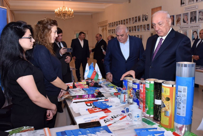 Şəhərin 75 illik yubileyinə həsr olunmuş sənaye sərgisi təşkil olunub