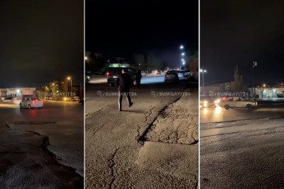 Sumqayıt vağzalında yaşanan xaos