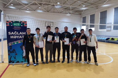Saray məktəbliləri voleybol turnirinin qalibi oldular