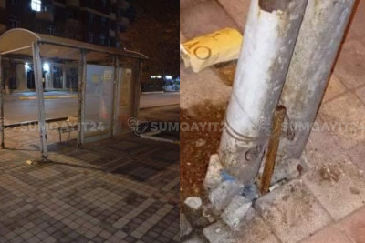 Sumqayıtda dayanacaq “yolaverdi” təmir edilib