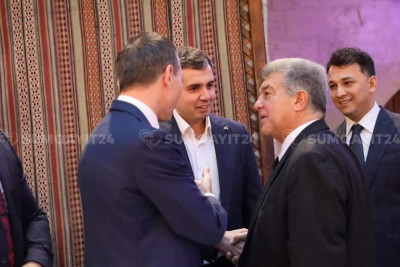 "Sumqayıt" və "Barselona"nın prezidentləri bir arada