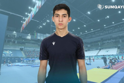 Sumqayıt gimnastı Vətənə qızıl medalla döndü
