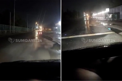 Qəza “qoxan” qanunsuz tramplin - VİDEO