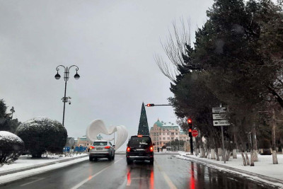 Sumqayıta yenidən qar yağacaq