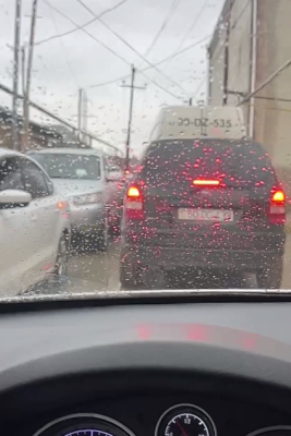 Sarayda yol iflic oldu - VİDEO