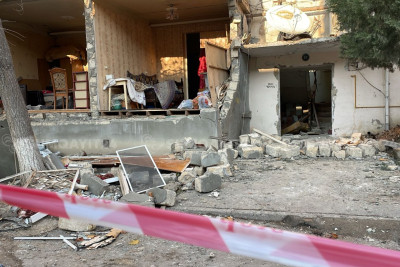 Partlayış zamanı şok keçirən qadın öldü