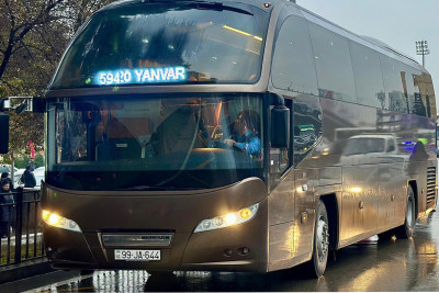 594 saylı avtobuslar fəaliyyətə başladı