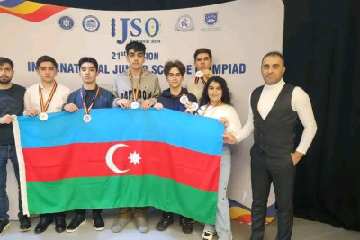 Sumqayıt gimnaziyasının şagirdi mükafat qazanıb