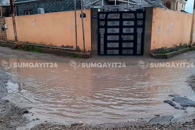 “Corat bağları”nın gölməçəli küçələri - FOTO
