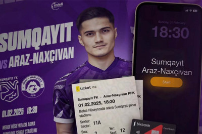 "Sumqayıt" "Araz-Naxçıvan" matçının biletləri SATIŞDA