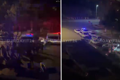 Sumqayıtda sərxoşların gecə davası - VİDEO - YENİLƏNİB