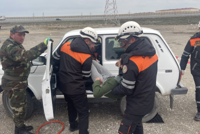 Xilasedicilər bilik və bacarıqlarını sınayıblar