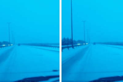 Sumqayıt yolunu qar və buz örtüb - VİDEO