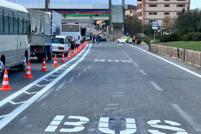 Avtobus zolaqlarında nişanlama niyə düzgün aparılmır? - VİDEO