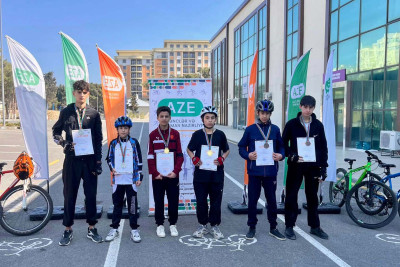 Velosiped turnirinin qalibləri mükafatlandırıldı