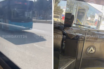 “7 nömrə” sürücüləri arasında İNSİDENT - VİDEO