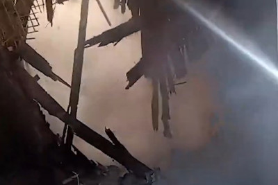 H.Z.Tağıyev qəsəbəsində ümumi qaraj yanıb