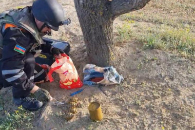 Sarayda 4 ədəd qumbara tapılıb