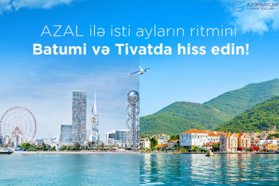 AZAL iki populyar kurort şəhərinə uçuşlara başlayır