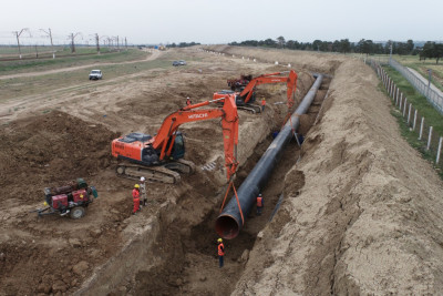 Magistral su kəməri yenilənir