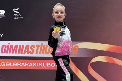 Kiçik yaşlı gimnast qızıl medal qazandı