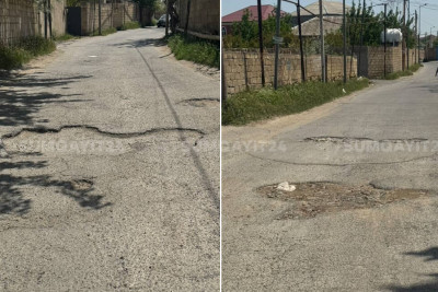 Coratda asfaltın adı var, özü yox